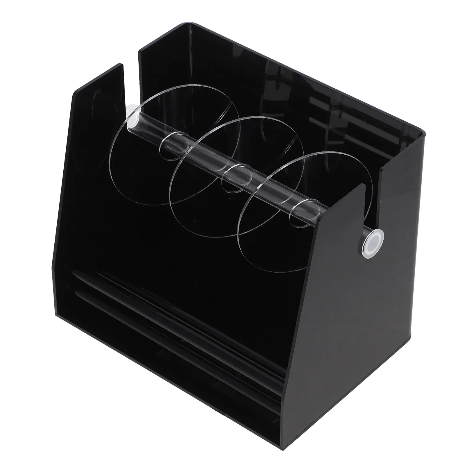 sticker-roll-dispenser-acrylic-label-holder-organizer-for-mailer-labels-tape-rolls-office-desk-supply-efficient-multi-tasking