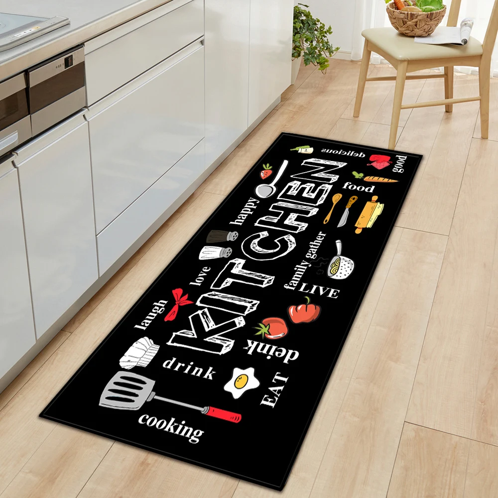 Modern Kitchen Floor Mat Living Room Bedroom Decor Carpet Home Hallway Entrance Doormat Balcony Bathroom Door Anti-Slip Foot Rug