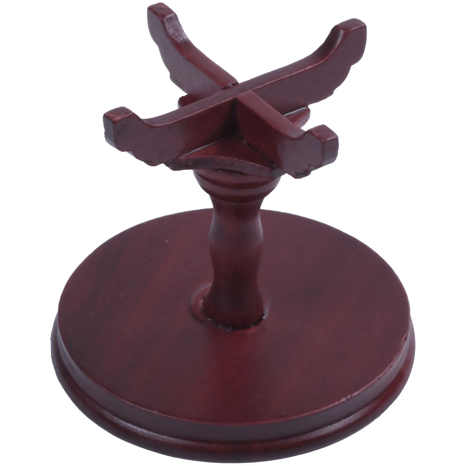 BAAA-1/12 ตุ๊กตาเฟอร์นิเจอร์ไม้โต๊ะกลมจิ๋ว