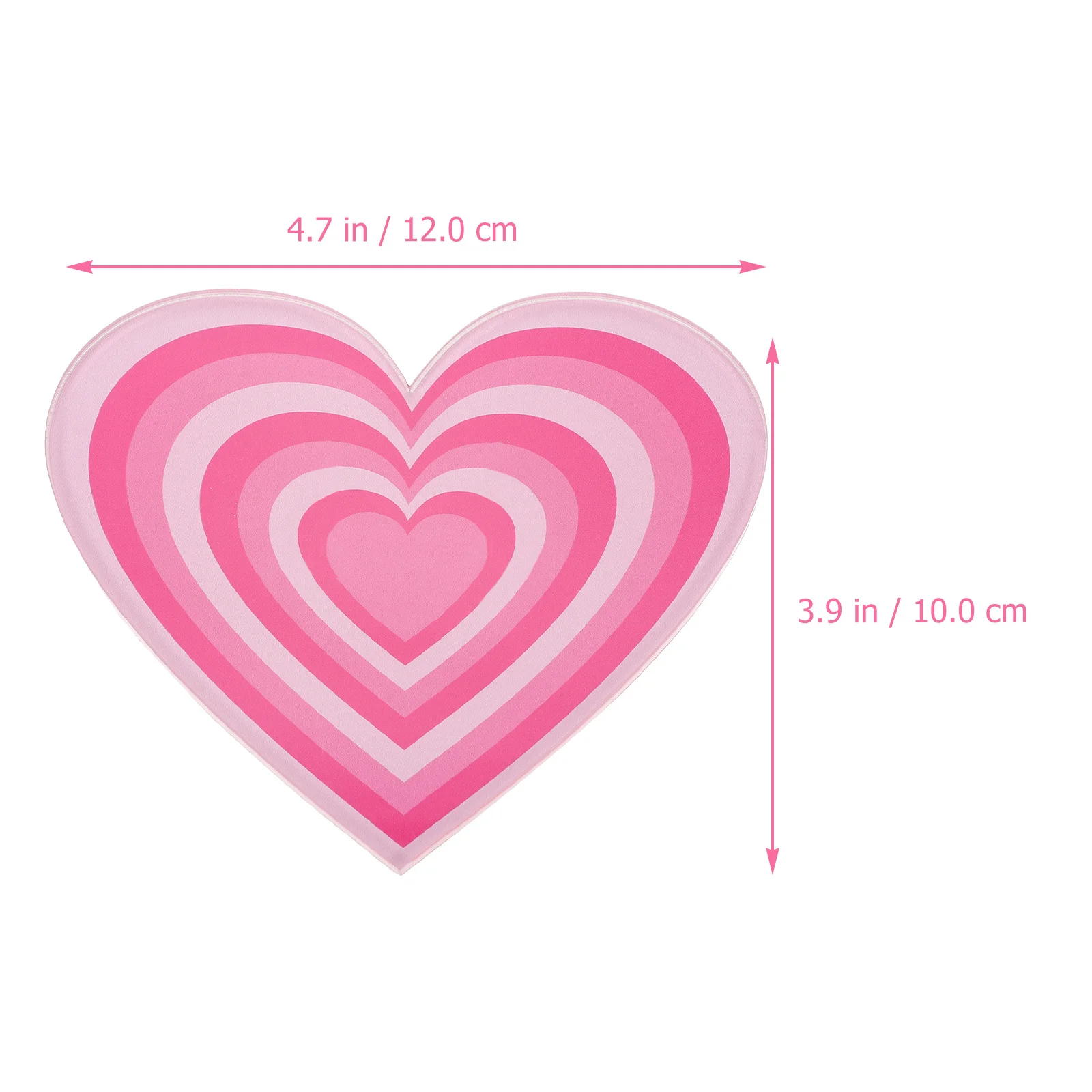 Akrylowa tacka do przedłużania rzęs w kształcie serca, wielokrotnego użytku, przenośna, do użytku w salonach kosmetycznych i szkołach kosmetycznych.