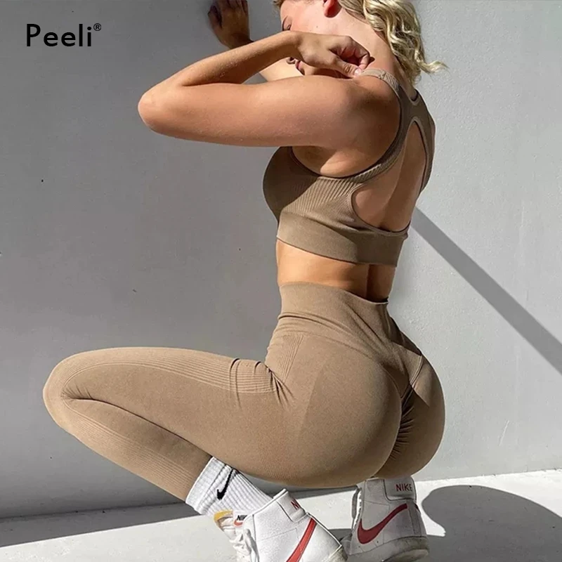 Seamless Leggings for Women Scrunch Butt Gym Leggings High Waist Yoga Pants Nylon Gym Clothes Sport Leggings Running Pant