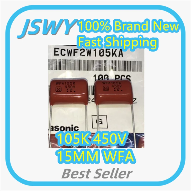 (10/100 pieces) CBB capacitor 105K 450V lead spacing 15mm WFA 105J 450V 105K 450V 1uF 450V Electronics Hot Selling Item