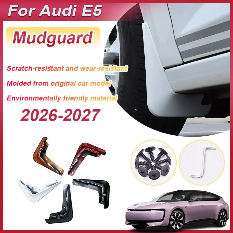 

4PCS Paint Mudguards For Audi E5 Sportback 2026 2027 Accessories Front MudFlaps Splash Guards Rear Fender Flares Car Accessories