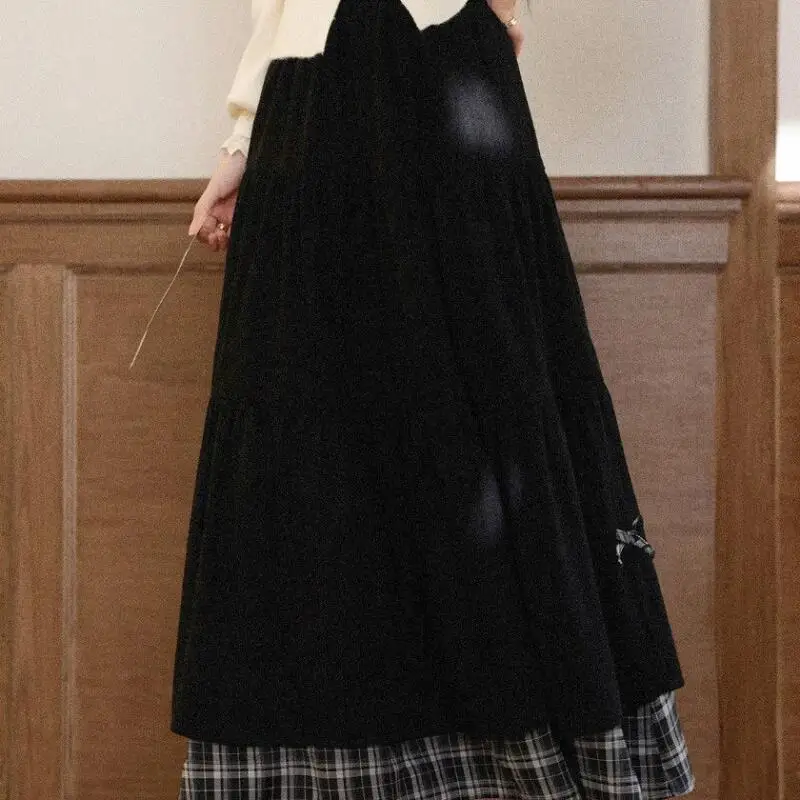 حار فتاة الربط تنورة الأميرة موضة عادية مثير تنورة طويلة تنوعا ربيع الخريف الملابس ارتداء خارج الفتاة هدية جديد