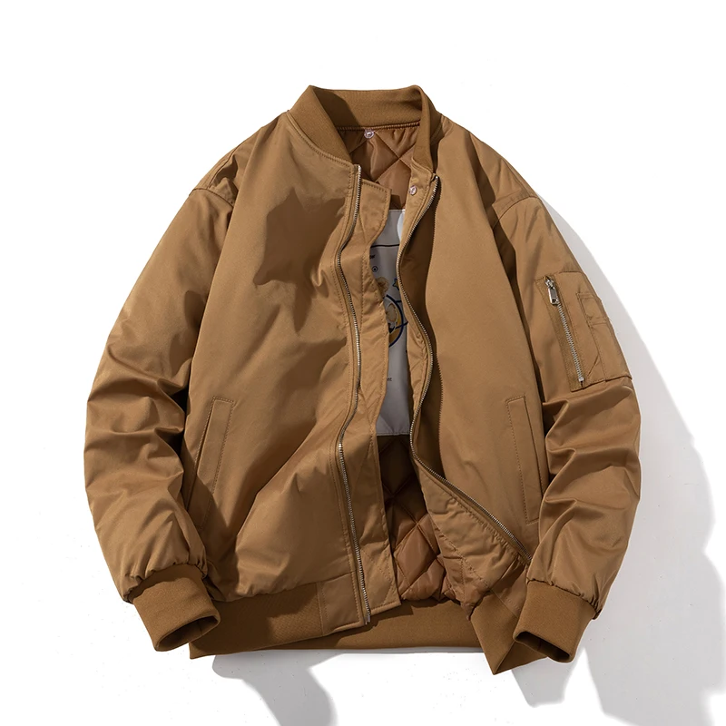 

Retro Workwear Jaet Pilot Coat Thiened Cotton Baseball Sle for Men And Women Couple Loose Fit Autumn Winter Outerwear