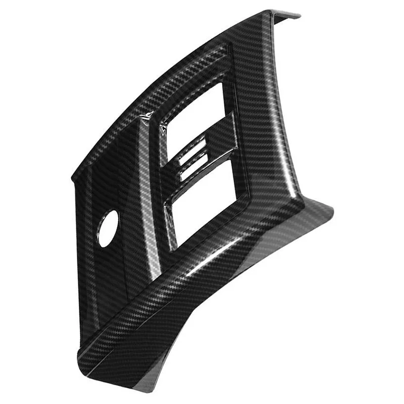 

Carbon Fiber Style Abs Chrome Interior Rear Seat Air Conditioning Vent Cover Trim For Bmw 3 4 Series Gt F30 F34 2013-2018-AD39