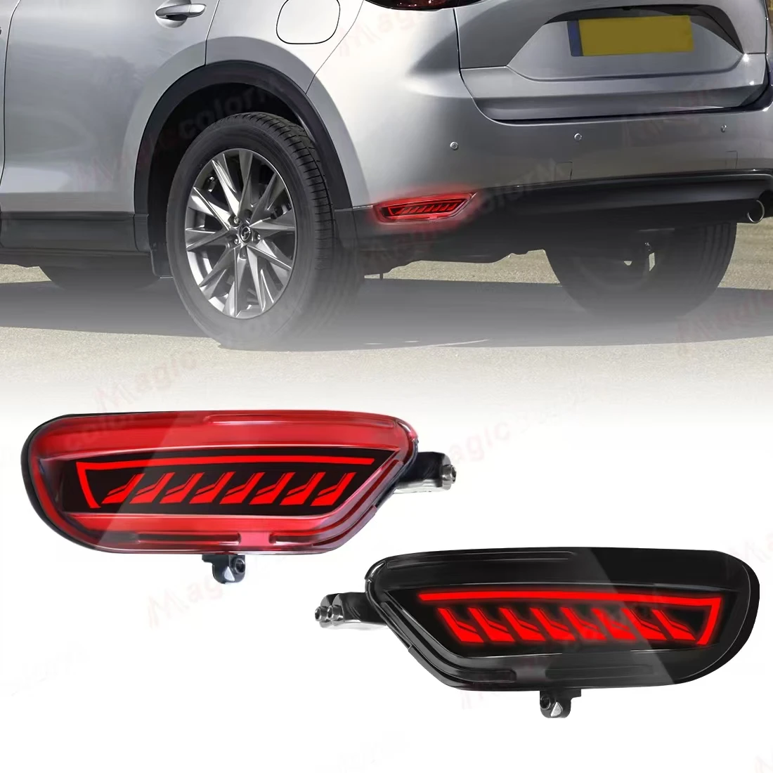Brake Light For Mazda CX5 CX-5 2017 2018 2019 2020 2021 Rear Bumper Light Turn Signal Reflector Lamp Assembly Driving Taillight