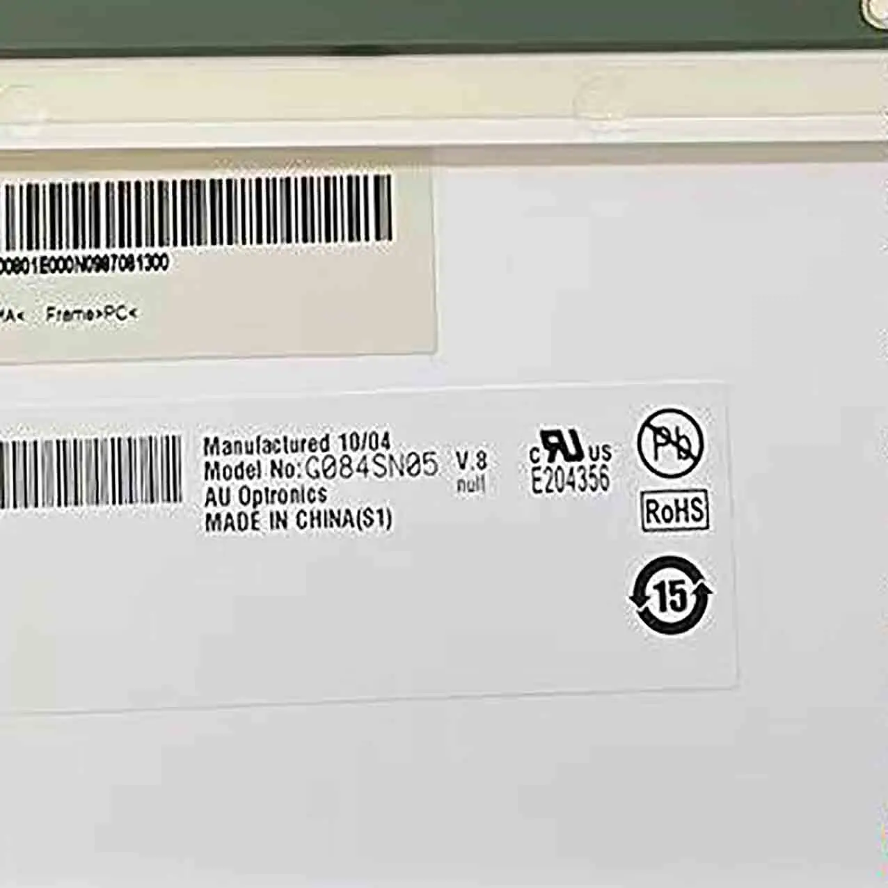 Display LCD nuovo e originale G084SN05 V.8