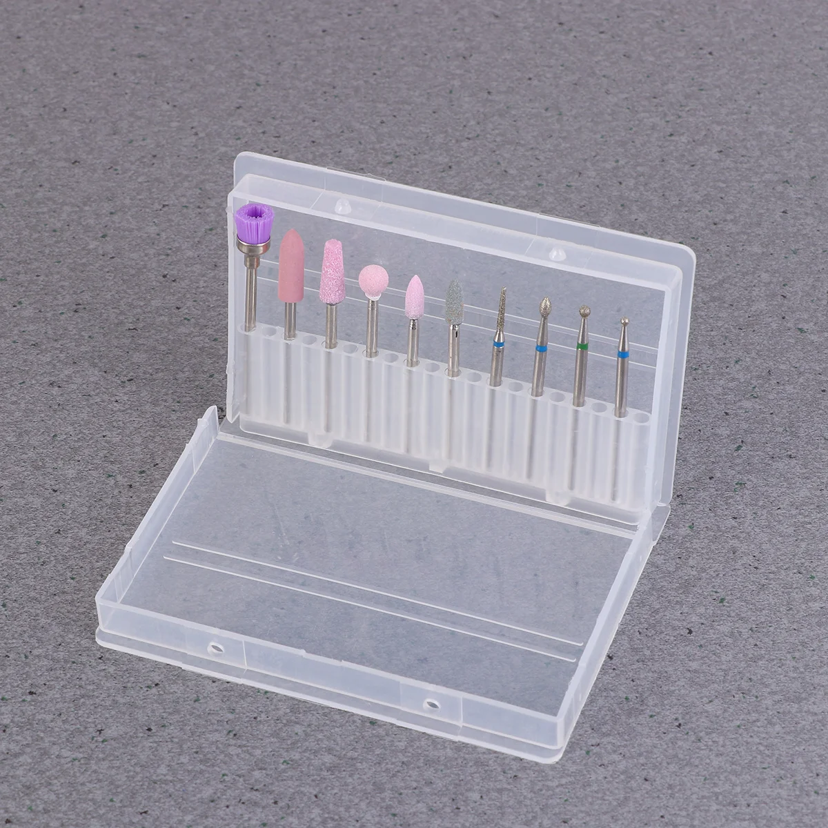 Juego de brocas para uñas de aleación de acero de tungsteno para limpieza de cutículas y herramienta de manicura para pulir uñas artificiales naturales