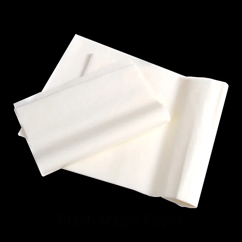 1/10 sheets Paper Magic Prop 50*20cm F-l-a-sh Paper for Fire-breathing Wand for Wizard Magic Wands Professional Magician Props