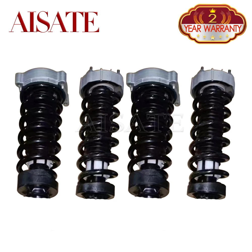 4Set New Front Rear Shock Absorber Kits For Audi Q7 4L 2007-2009 Suspension Spring Half Assembly Without Shock Strut Core