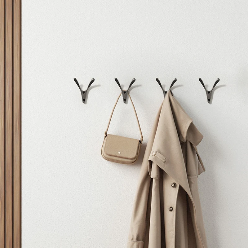 Obrázek 6: Nový retro minimalistické oblečení hák, vhodný pro dřevěný háčků, šatna háčků, aluminium slitina oblečení háčků