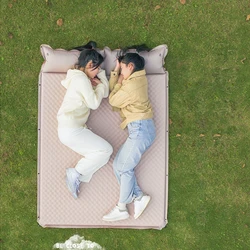 Outdoor Three People Air Sofa Automatic Inflatable Mattress Camping Tent Floor Moistureproof Mat Portable Padded Midday Rest Mat