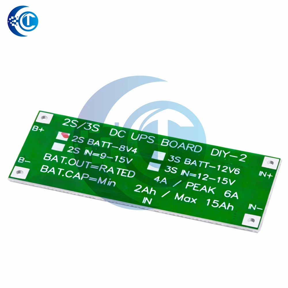 DC 12V 15V 50W 4A UPS Power Module 2S 3S Step Up Charge Protection Uninterruptible Control Board