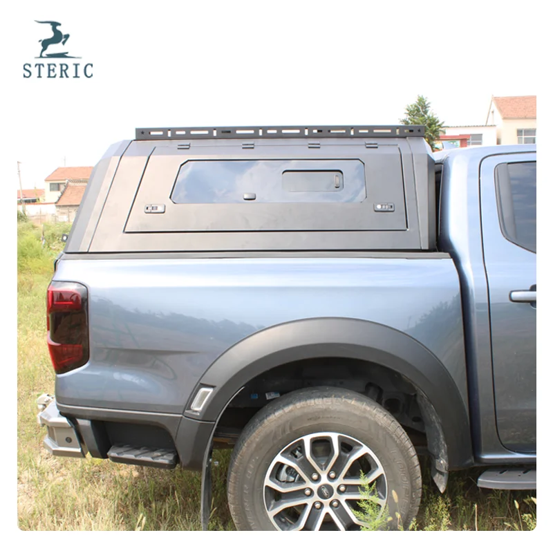 For Hot Sale Manganese Steel Pickup Truck Canopy Cover with Expandable Top Cross Bar Heavy Duty Truck Topper for Nissan Frontier