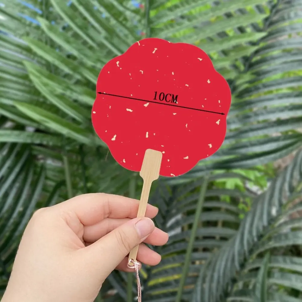 Art Hand Fans Chinese Style Mini Graffiti Fans Round Xuan Paper Paper Hand Fan Handmade Unfinished Blank Painting Fans Children