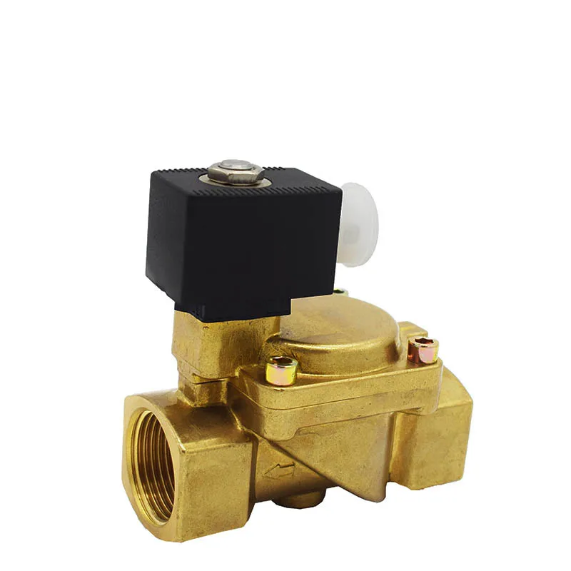 Two Position Two Normally Closed Brass Solenoid Valve Pilot Operated Solenoid Valve Diaphragm Thread Water Solenoid Valve