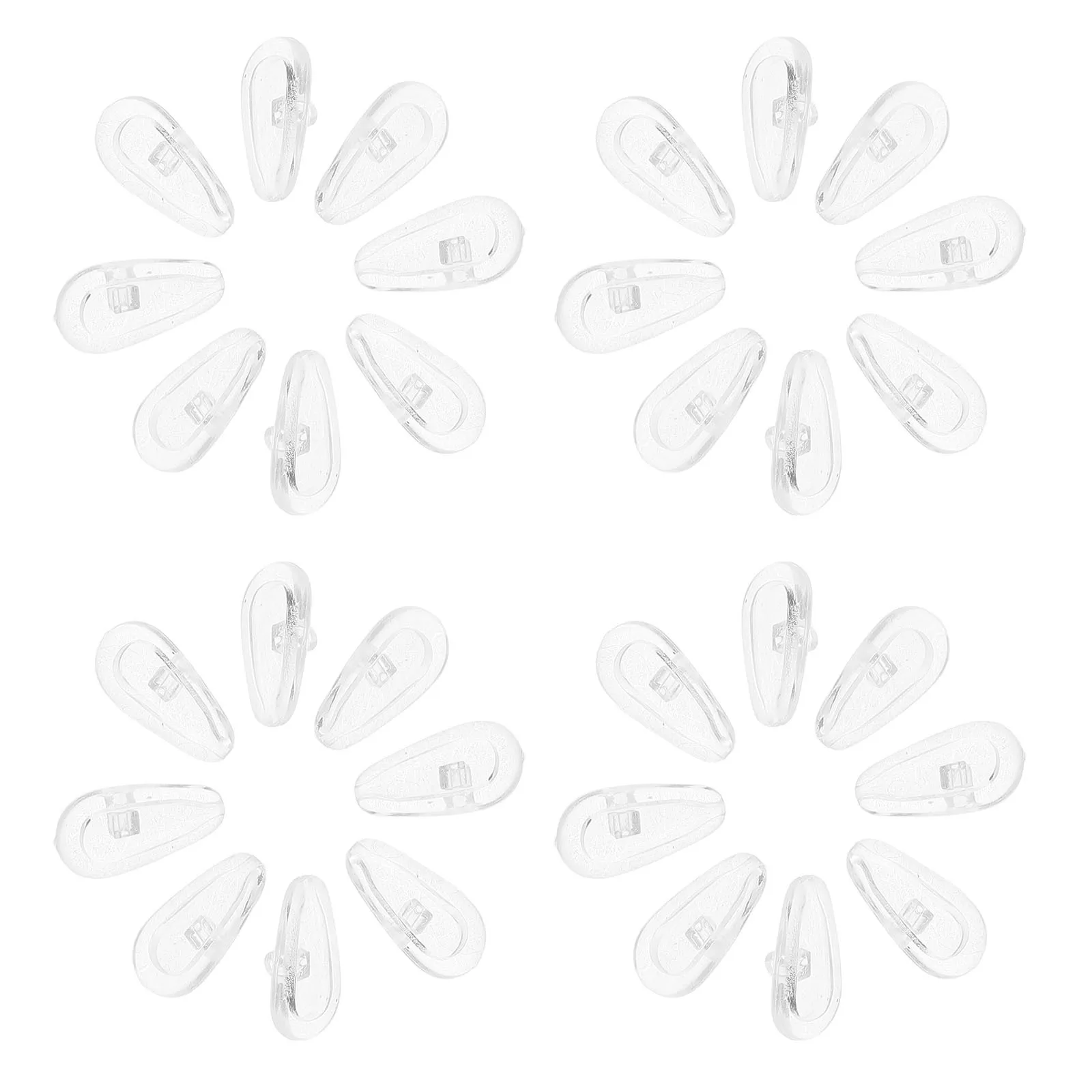 

50Pcs Silicone Nose Pads for Glasses Soft Comfortable Non Slip Eyeglass Replacement Glasses Eyewear Accessories