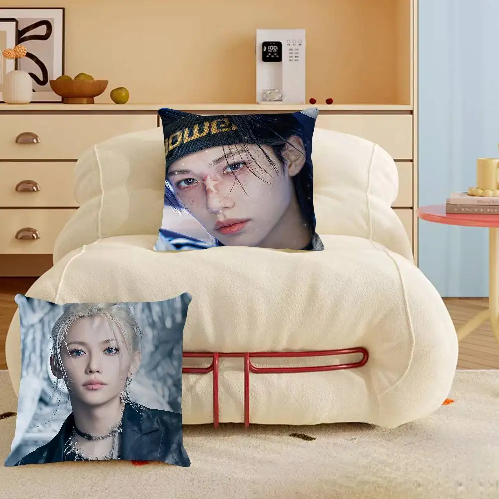 F-FELIX المغني وسادة هدية ديكور مكتب المنزل غرفة نوم أريكة غطاء وسادة السيارة 45x45 #3