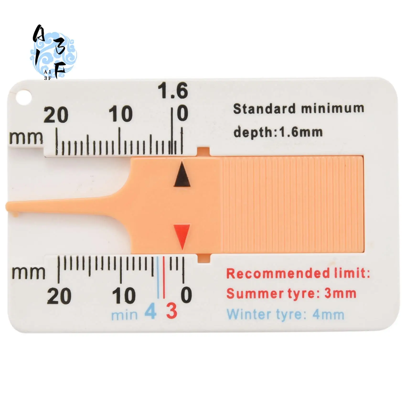 

A13F-Tyre Tread Depth Gauge Car Motorcycle Trailer Van Wheel