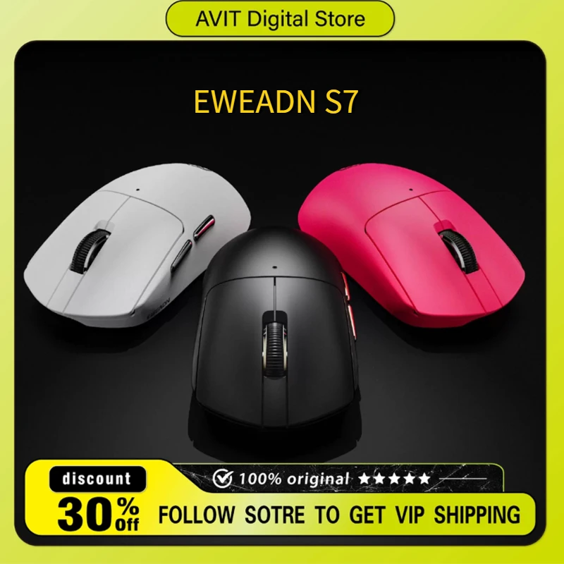 

EWEADN S7 Se/Pro/Max/Ultra Wireless 8K Mouse Three Mode 52g Lightweight Business Office E-sports Gamer Laptop Accessories Gifts