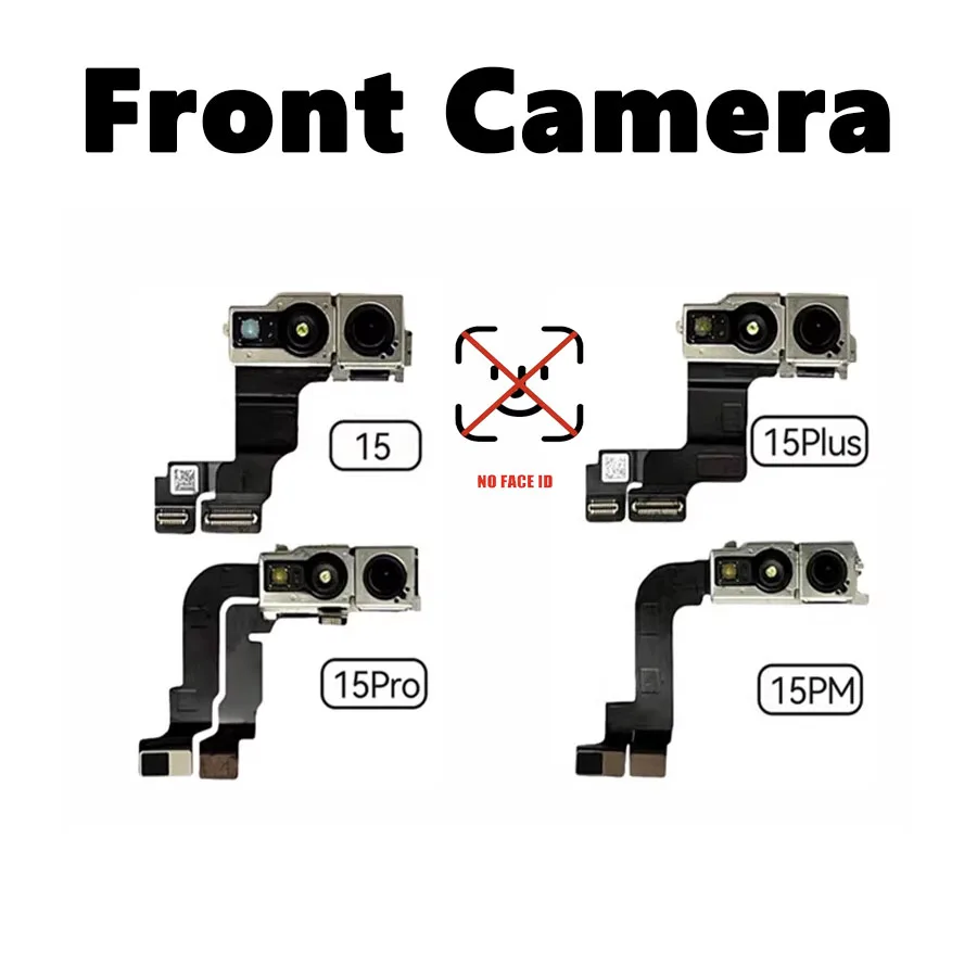 

100% New Top Small Proximity Light Sensor Front Camera Flex Cable For iPhone 15 15 Plus 15 Pro 15 Pro Max No Face ID