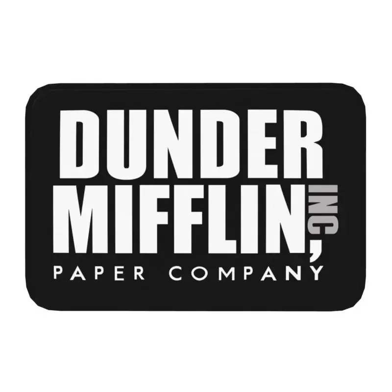 1PCThe Office TV Show Dunder Mifflin Paper Company Doormat Anti-Slip Kitchen Bathroom Mat Garage Door Floor Entrance Carpet Rug