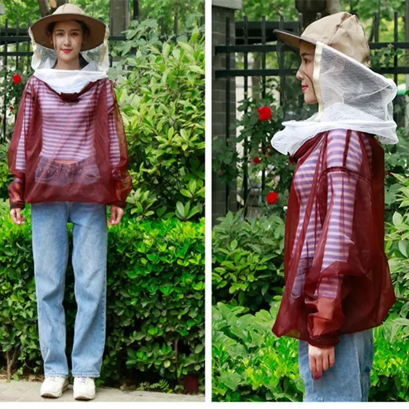 

Jujube Red Breathable Close-edged Sunscreen Breathable Bee Clothing Anti-beekeeping Essential Korean Beekeeping Tools