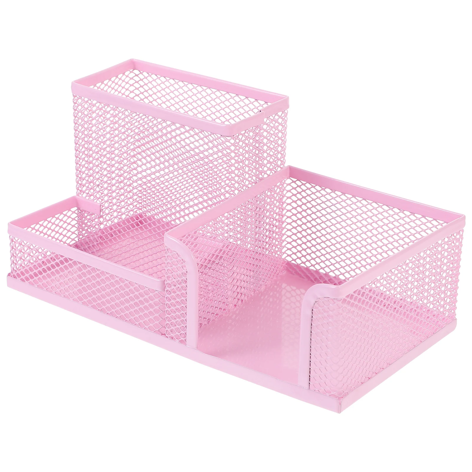 metal mesh pen bucket desk organizer pen holder papelaria container grande capacidade 01