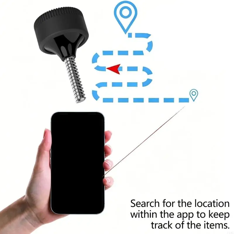 Anti-Loss Device with Screw Mount and Concealed Installation for Bikes and Electric Scooters, Battery Included for Daily F19E