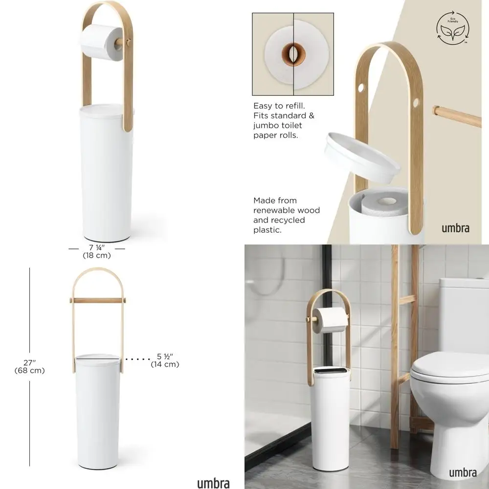 

Подставка для туалетной бумаги Bellwood с отделением для резервного хранения на 3 рулона