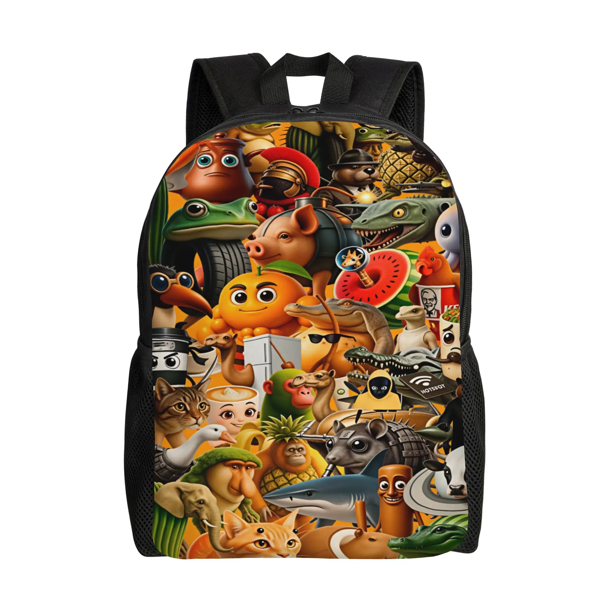 Italian Brainrot  Backpack  Cute Backpacks Girl Daily Durable High School Bags Designer Rucksack