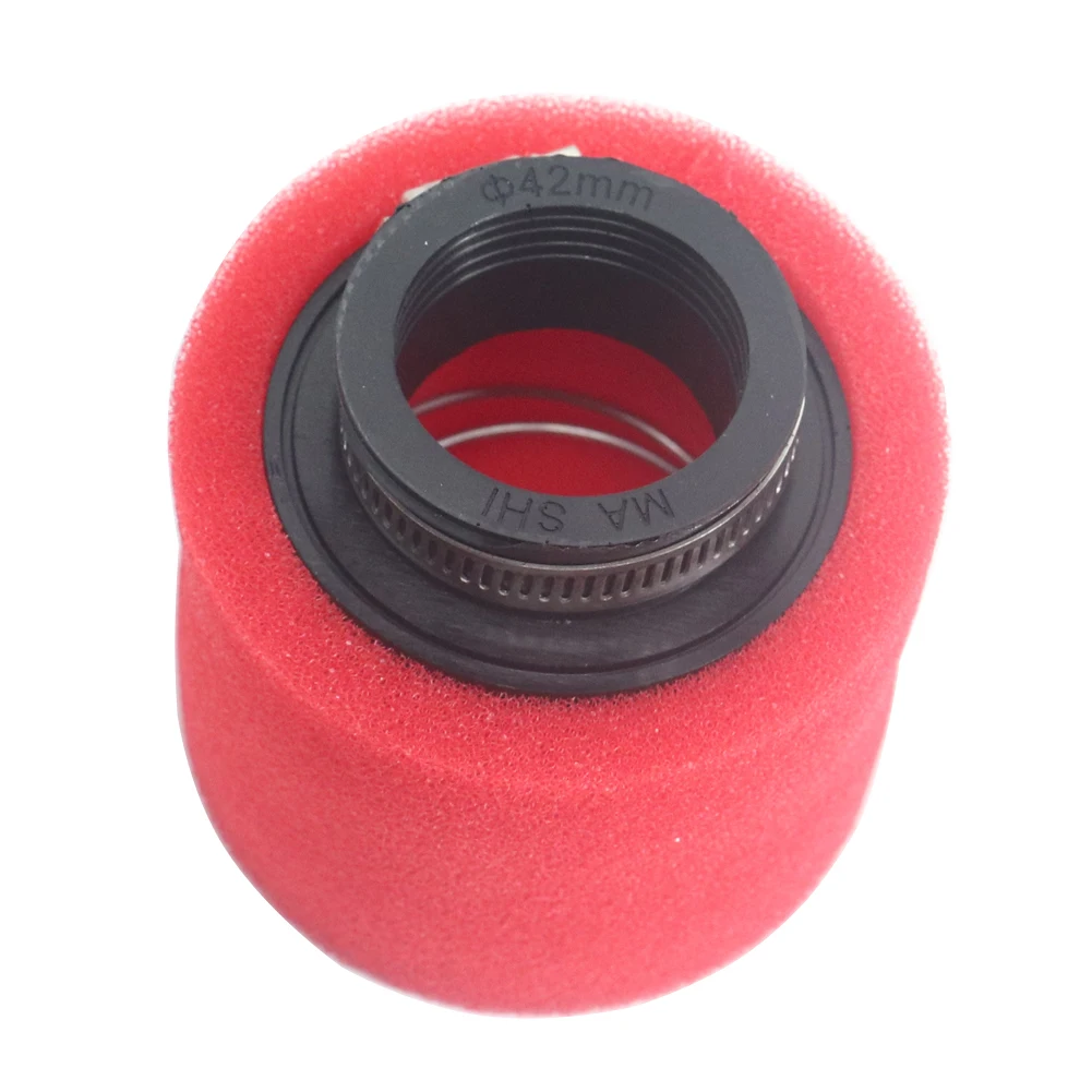 Black and Red Foam Air Filter 35mm 38mm 42mm 45mm 48mm Sponge Cleaner Moped Scooter Dirt Pit Bike Motorcycle