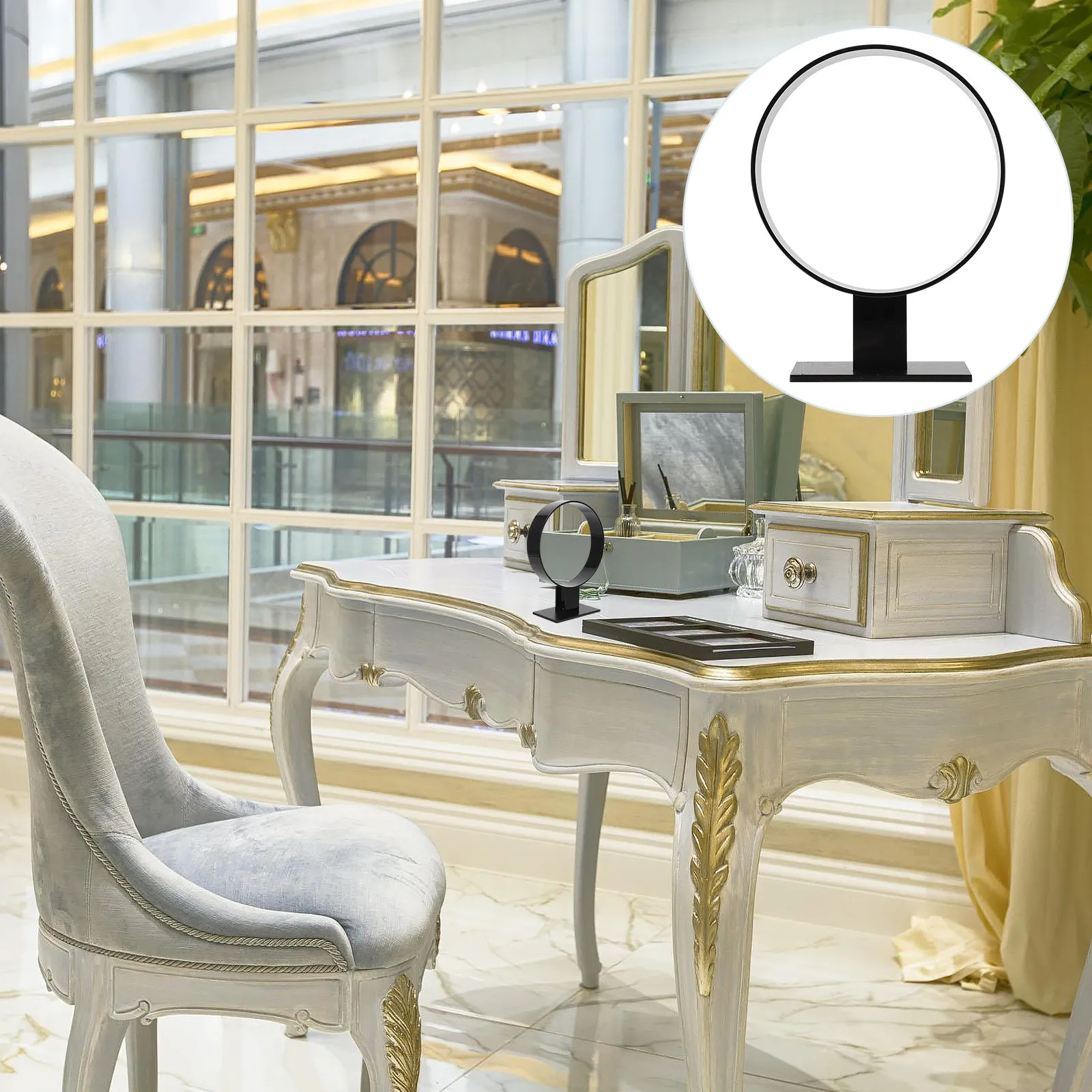 

Round Acrylic Headband Stand Holder Display Rack for Women Hair Accessories Organizer Keeps Dressing Table Tidy Gift Idea