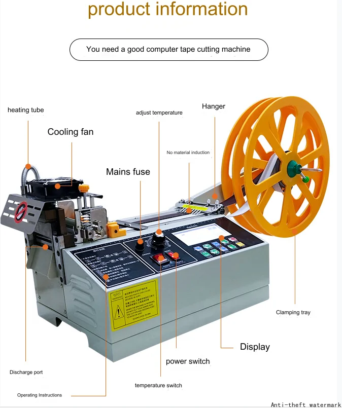 2025 Hot Selling Product - Fully Automatic Hot and Cold Tape Cutting Machine & Nylon Webbing Cutting Machine