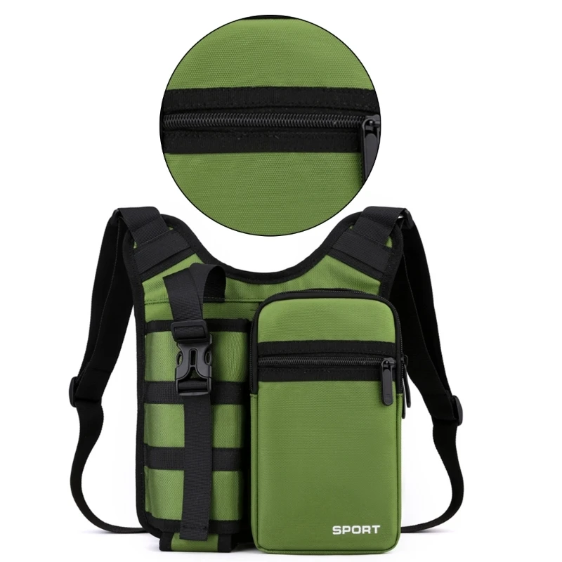 Tacticals Shoulder Bag Nylon Waist Bag Outdoor Crossbody Bag for Women and Man