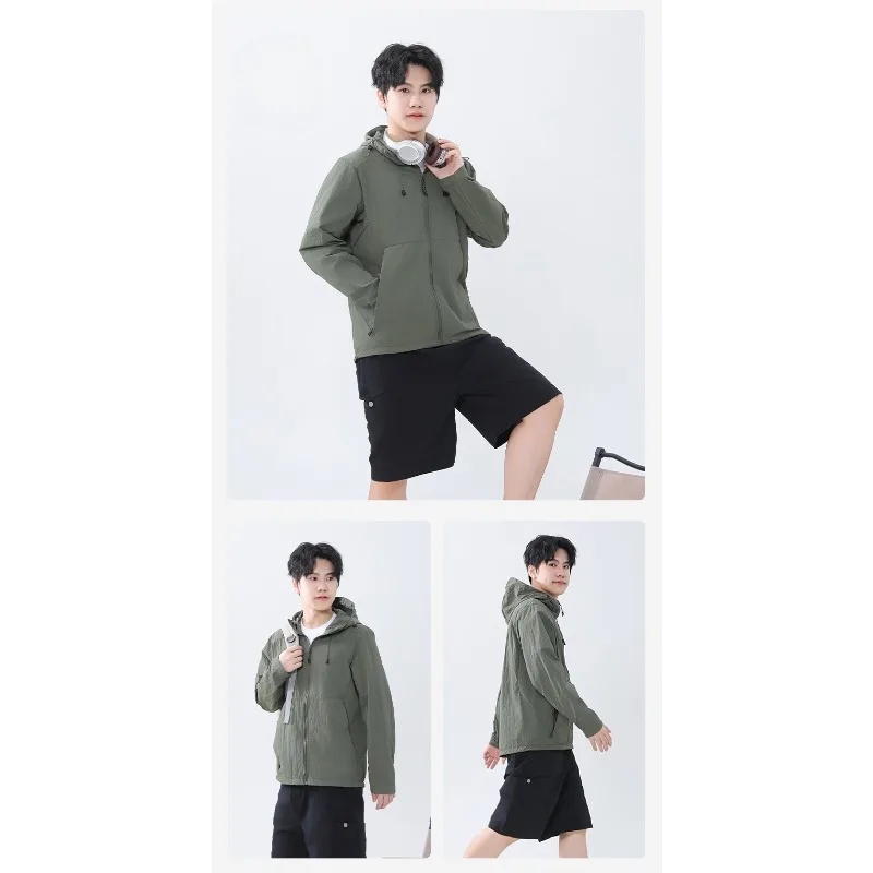 Couples Outdoor Tennis Sports UV Resistant Skin Clothes Are Fashionable Trendy Loose Comfortable Breathable Sunscreen Clothes