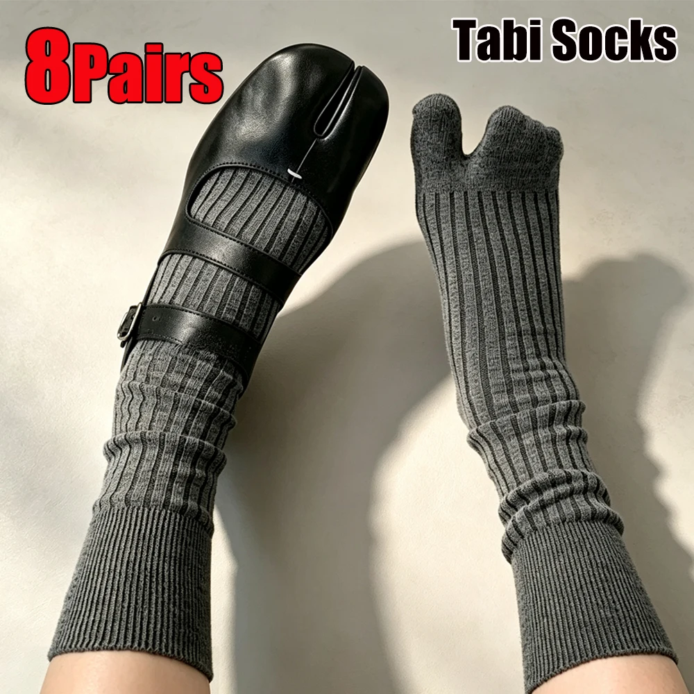 Tabi Socks Woman High Quality Cotton Split Toe Sock Solid Simple Comfortable Soft Two-Toed Japanese Kimono Two Finger Tabi Sox