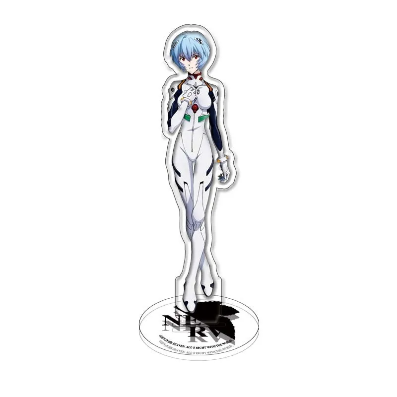 EVANGELION Shinji Rei Asuka Figure Acrylic Stand Model EVA Anime Plate Desk Table Decor Standing Sign Fans Friends Birthday Gift