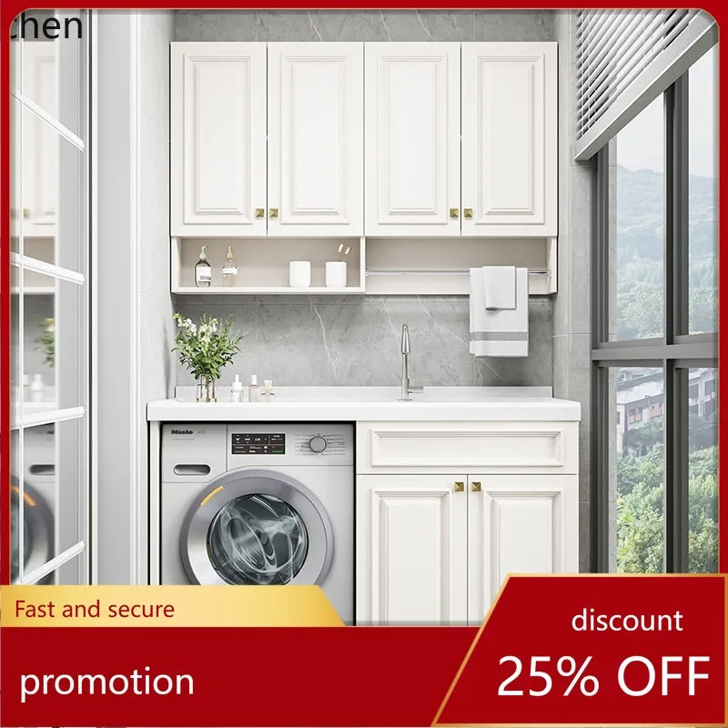 ZMLsolid wood washing machine cabinet combination integral washing machine cabinet significant other corner cutting