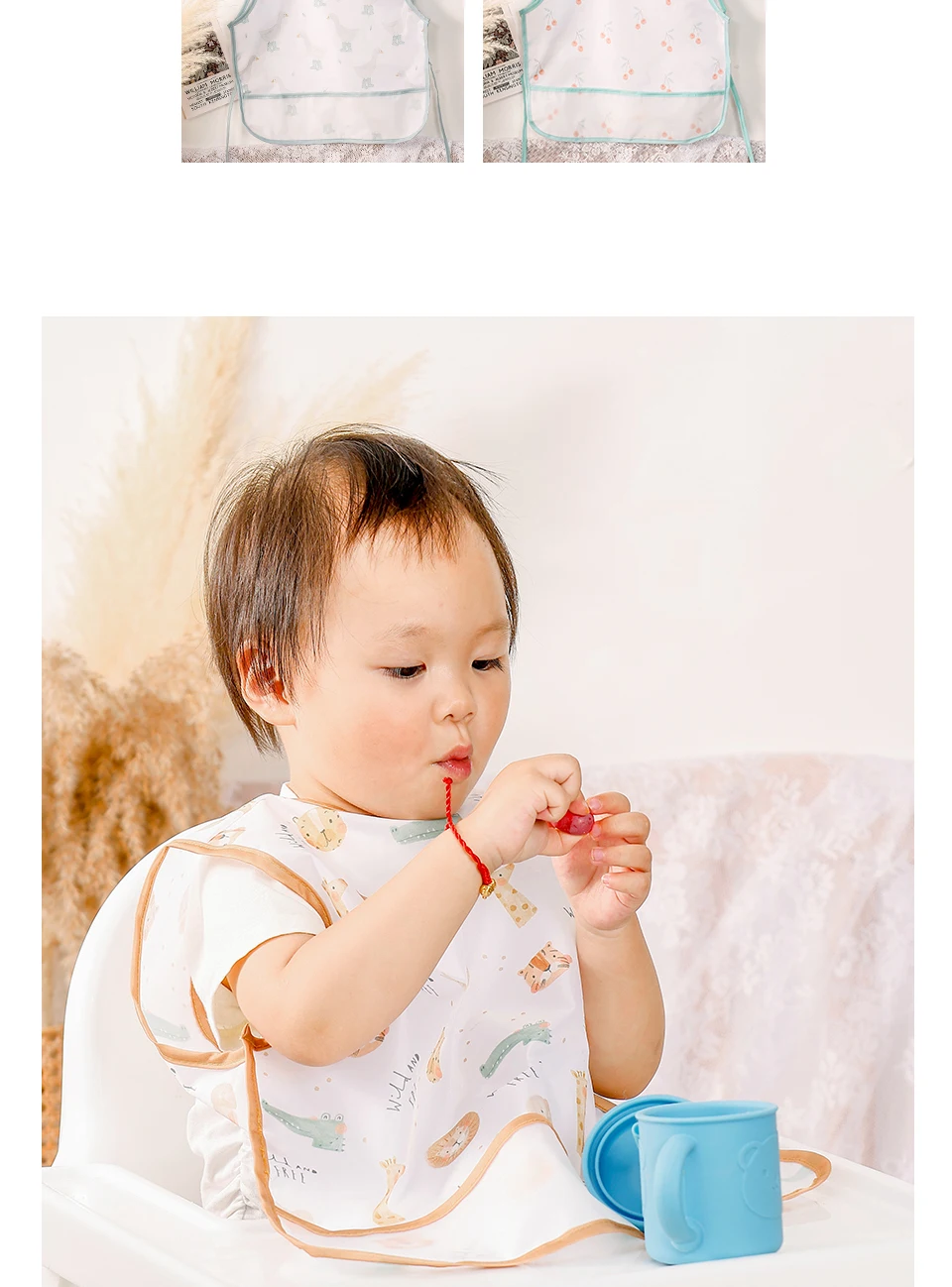 Kangobaby # Mein weiches Leben # Neue wasserdichte Baby ärmellose Lätzchen Mode Ganzkörperabdeckung – Detail 9