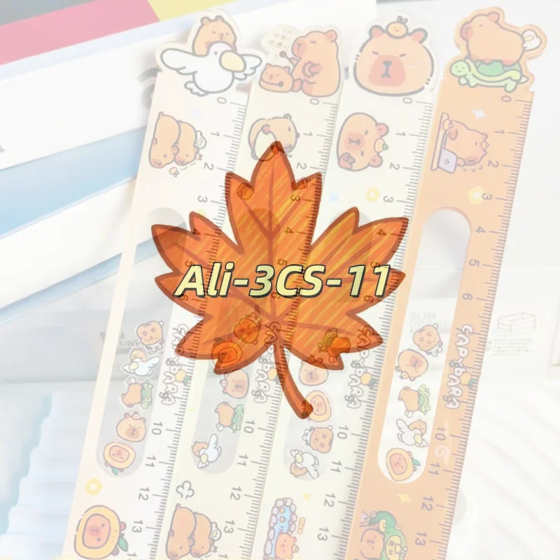 

1 шт. 15-сантиметровая акриловая линейка-калибратор с милым мультяшным дизайном Капибара для студентов, канцелярские принадлежности для рисования