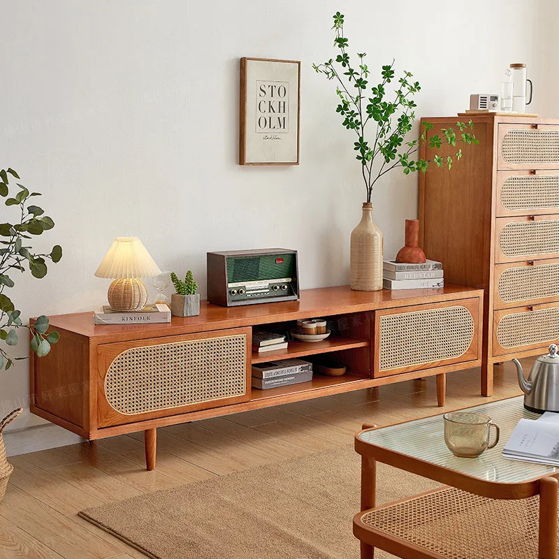 

TV cabinet Small floor cabinet Nordic living room storage storage cabinet Japanese-style home bed and breakfast audio-visual