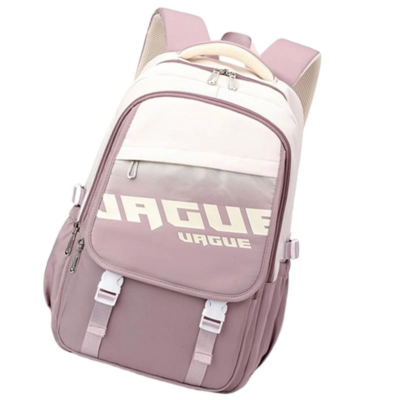 

Spacious and Organized School Bag Nylon Rucksack for Teens with Multiple Pockets