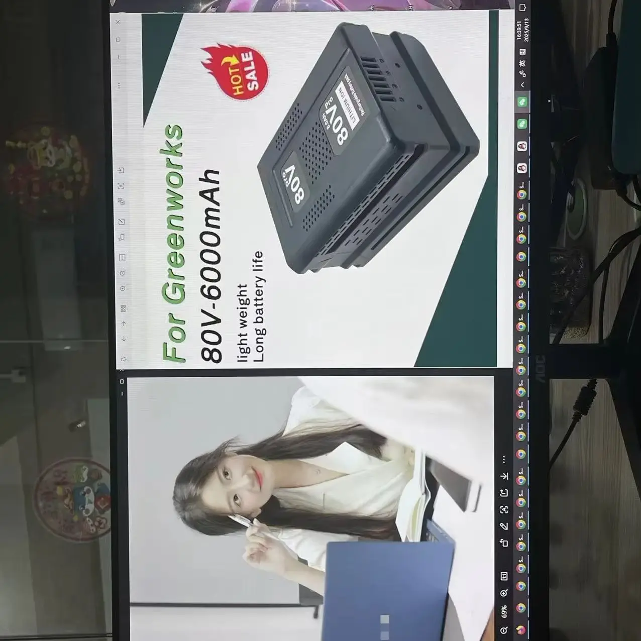 

80V 6000mAh Lithium Replacement High-quality Battery for Max Battery GBA80200 GBA80250 GBA80400 GBA80500