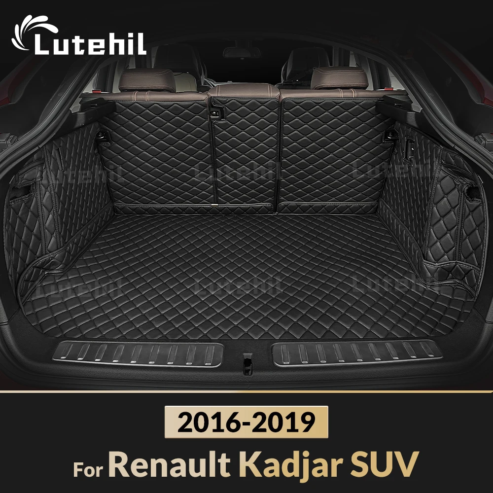 

Для Renault Kadjar SUV 2016-2019 17 18 авто полное покрытие коврик в багажник Lutehil автомобильный багажник коврик грузовой подкладка аксессуары для интерьера