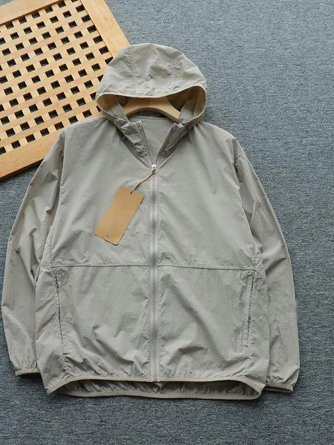 

2025 Summer New Men's Breathable Me Hole Full Body Sun Protection Hat Jaet Lightweight Versatile Outerwear Faion Urban ...