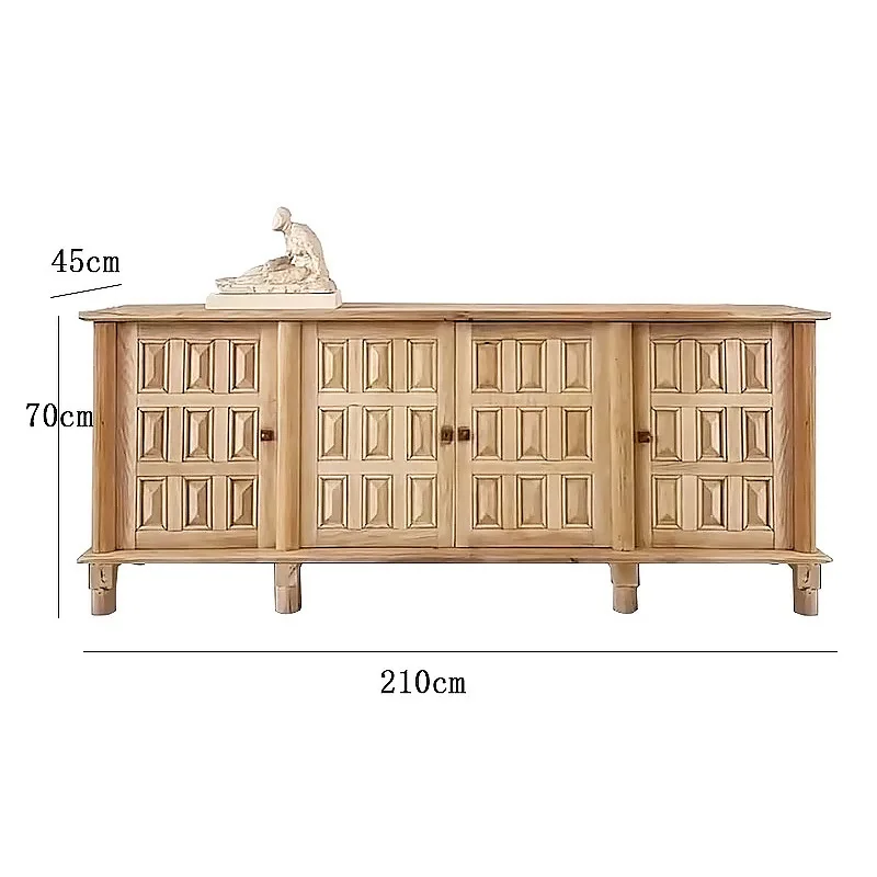 yb-High French Style Solid Wood Storage Cabinet Hotel and Restaurant Tableware TV Cabinet for Living Room Restaurant Sets-