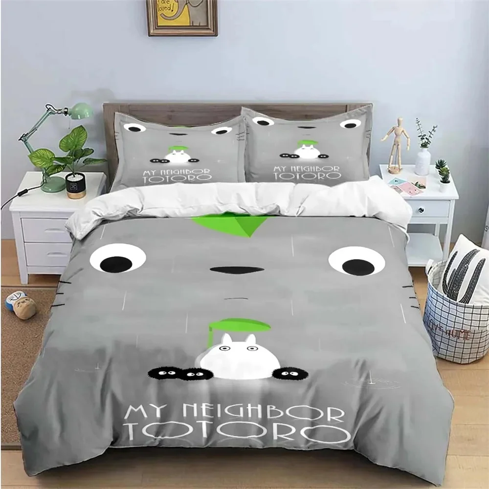 Chinese C-Chinchillas Cat Fashion Anime Digital Printing 2/3pcs Bedding Set Duvet Cover Comforter Bed Youth Kids Girl Boys Gift