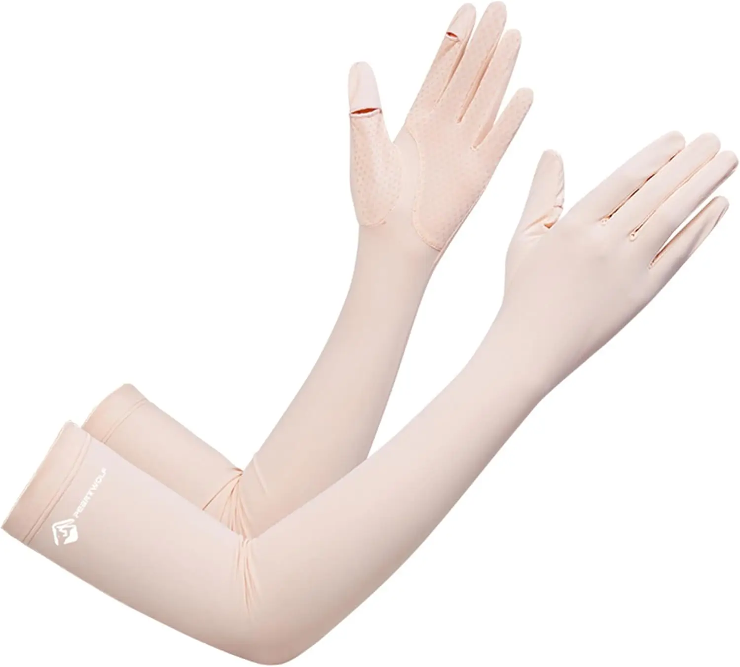 

UV Sun Protection Gloves Long Driving Gloves Non Slip Full Finger Outdoor Arm Gloves for Women Cycling